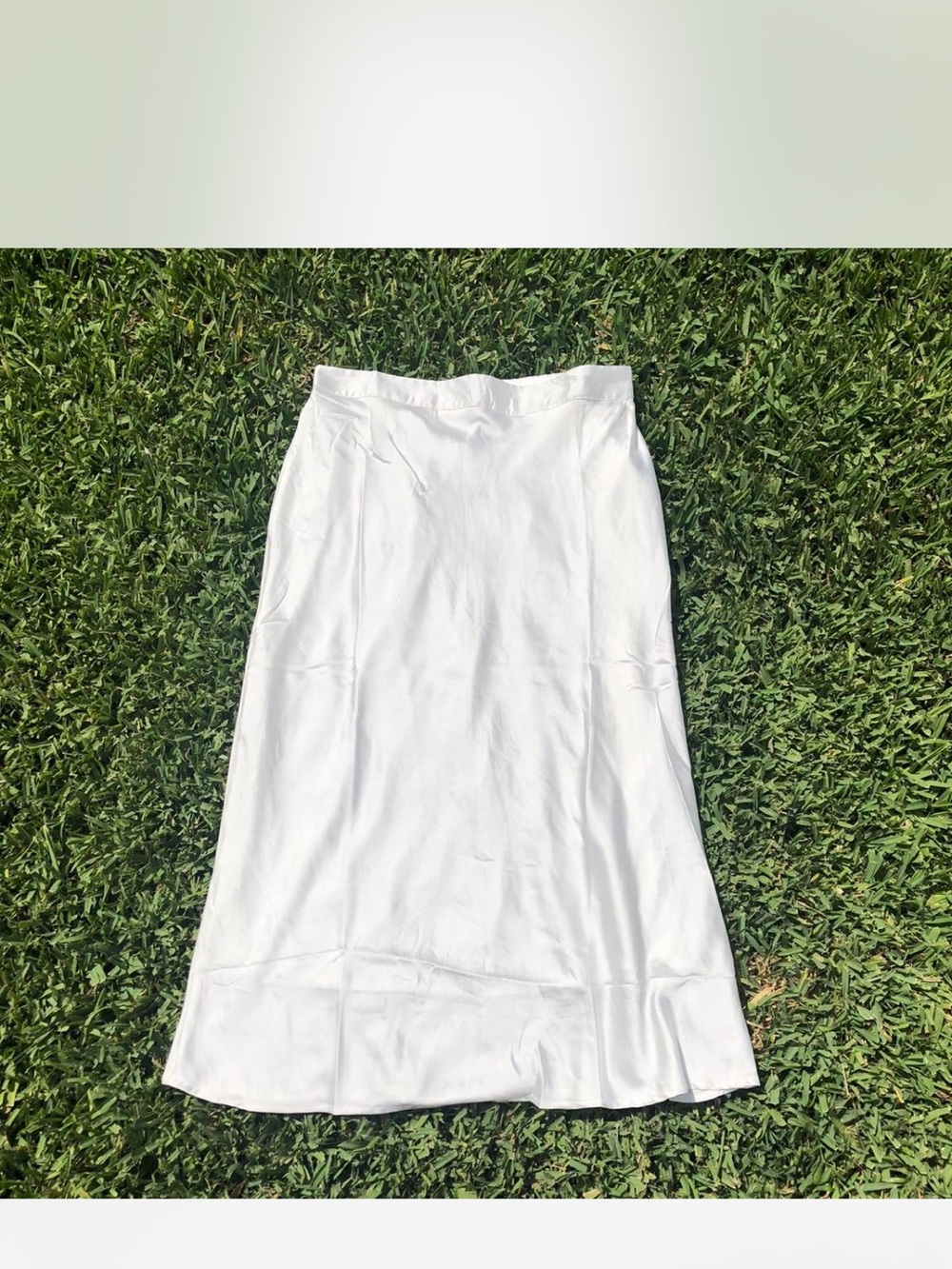 NWT MIDI SATIN SKIRT FLINT & MOSS NY SIZE M